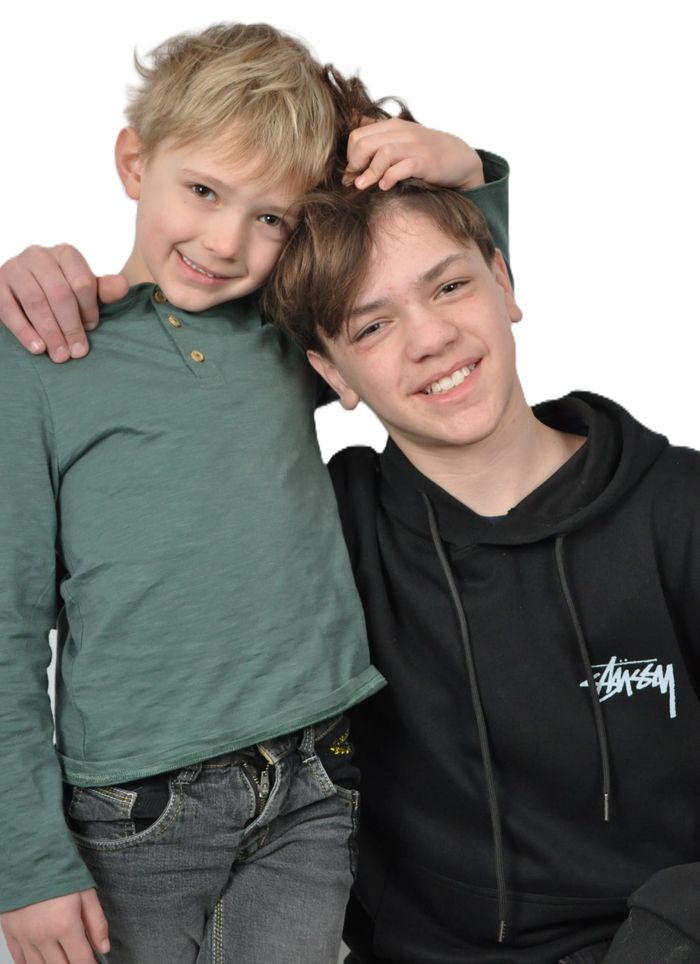 Queste Lucien (7ans)et Charles(14ans)